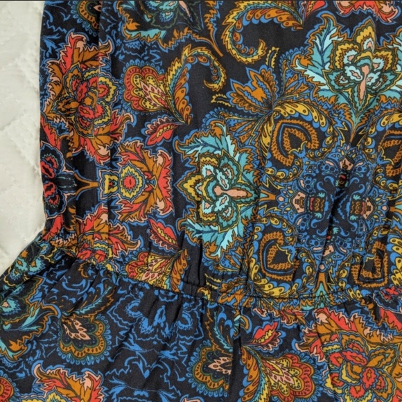 H&M Multi-Color Floral Paisley Patterned Romper - Picture 8 of 10